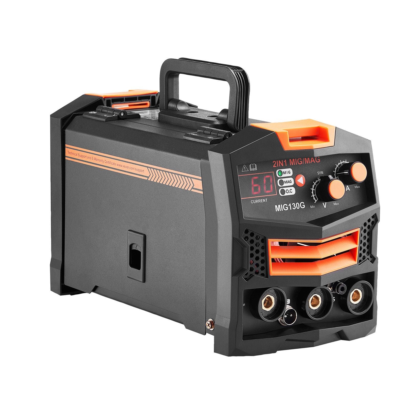 130A Synergic MIG Welder Gas Gasless Flux Core Inverter Machine