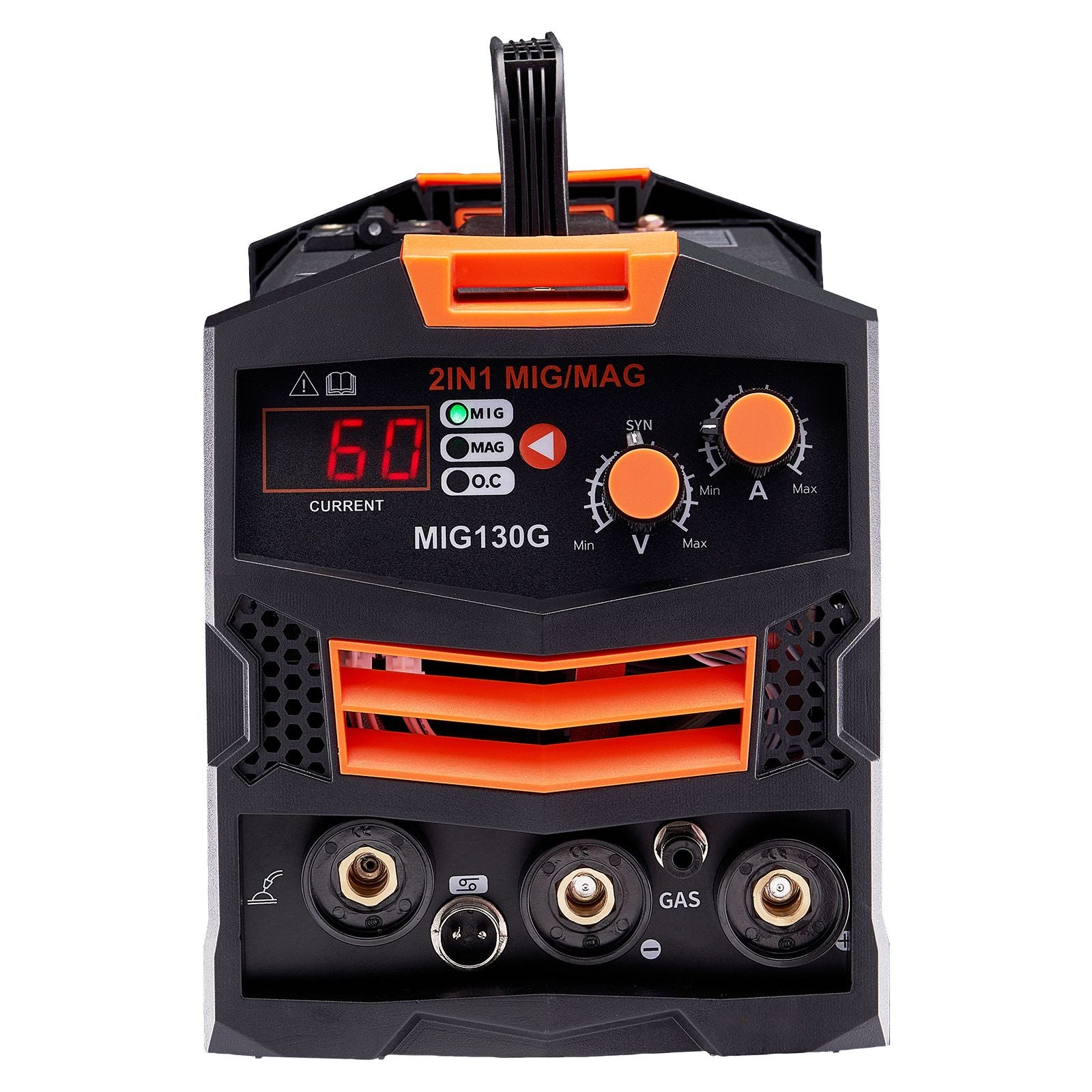 130A Synergic MIG Welder Gas Gasless Flux Core Inverter Machine