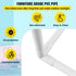 Pool Towel Rack, 5 Bar, Milky, Freestanding Outdoor PVC Curved Poolside Storage Organizer, Include 8 Towel Clips, Mesh Bag, Hook, Also Stores Floats and Paddles, for Beach, Swimming Pool, Home