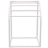 VEVOR Pool Towel Rack, 5 Bar, Milky, Freestanding Outdoor PVC Curved Poolside Storage Organizer, Include 8 Towel Clips, Mesh Bag, Hook, Also Stores Floats and Paddles, for Beach, Swimming Pool, Home