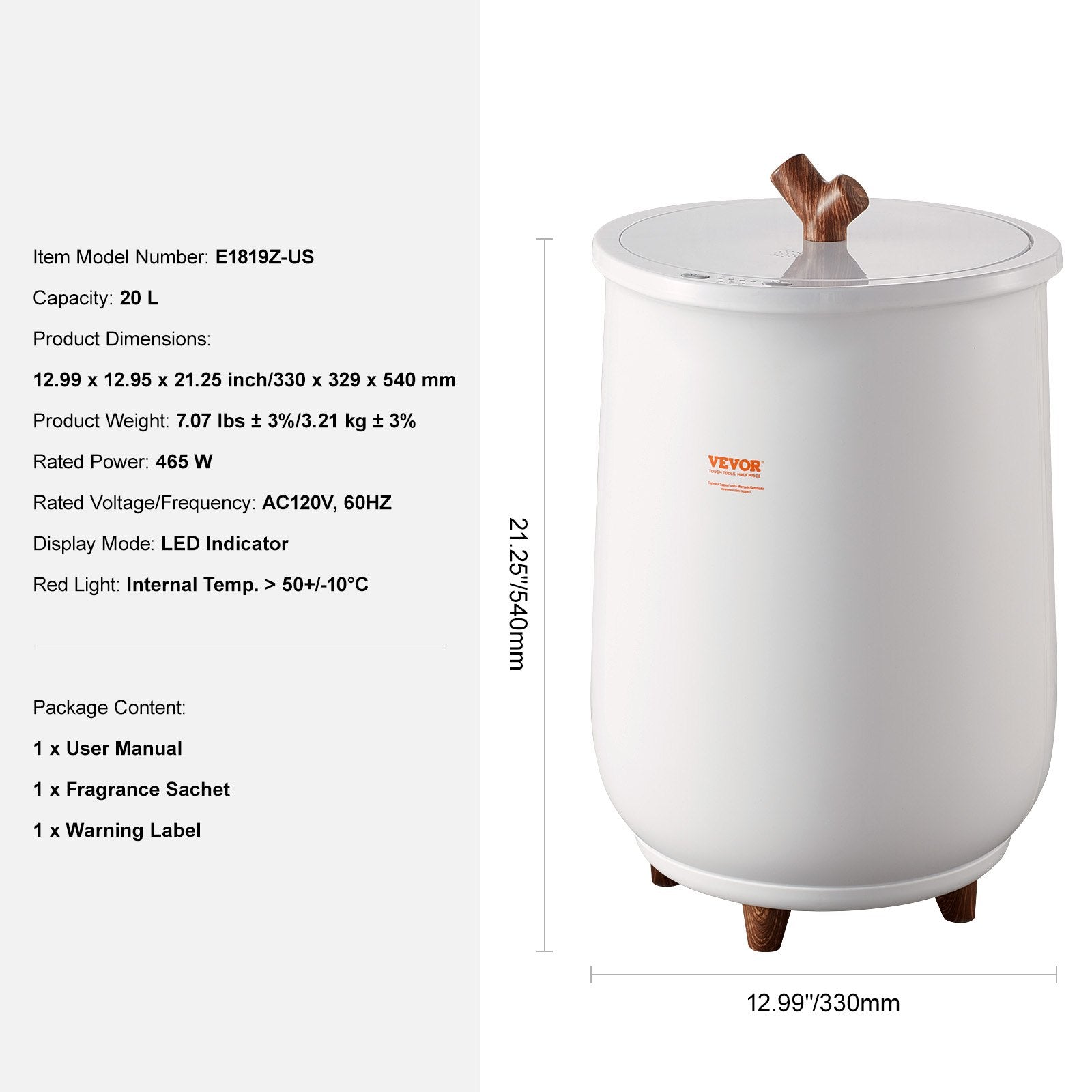 Towel Warmer Bucket, 20L Large Towel Warmer for Bathroom, Auto Shut Off Towel Heater with 4-Level Timer Fits up to Two 40