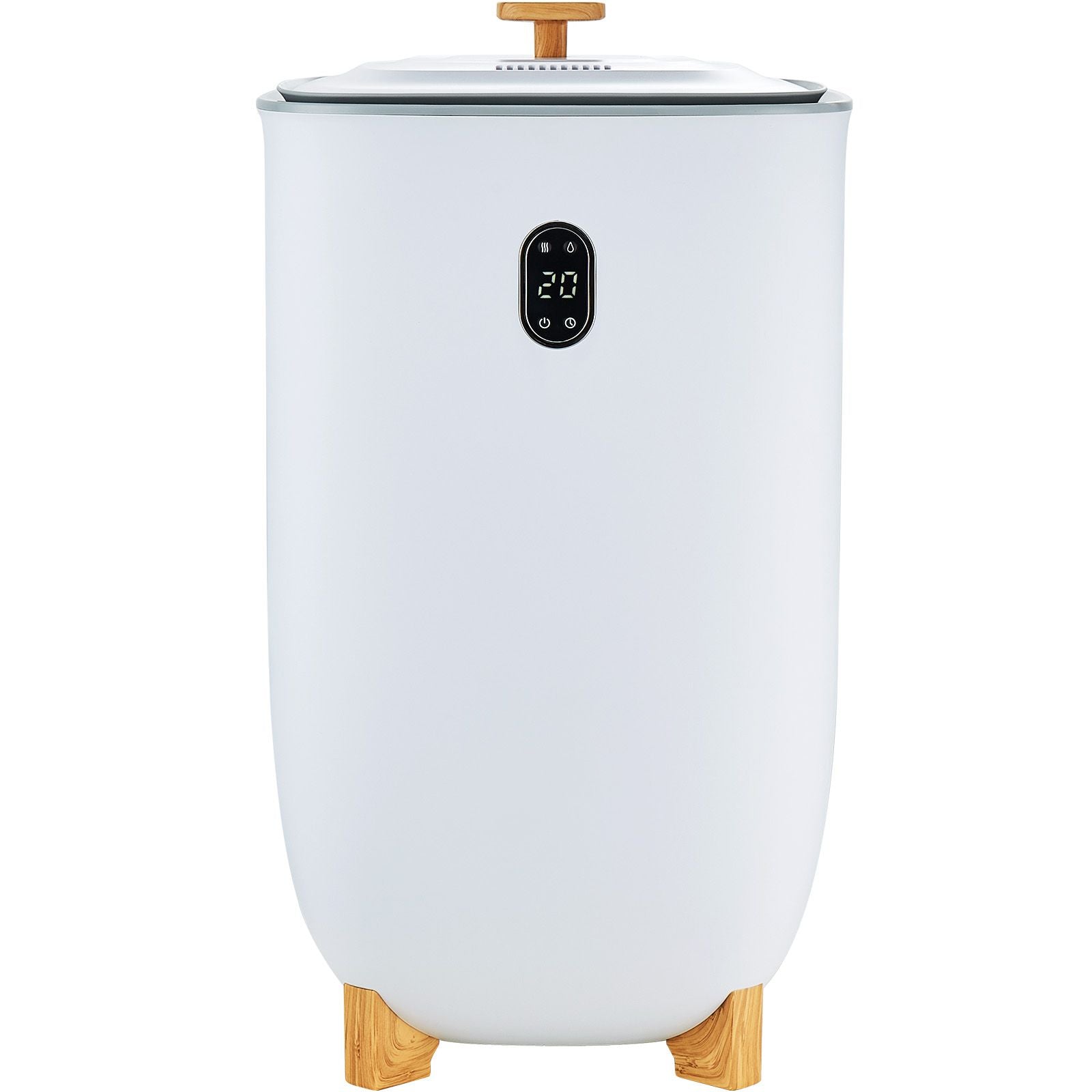 35L Large Towel Warmer Bucket with LED Screen Drying Fuction & Timer White