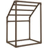 VEVOR Pool Towel Rack, 5 Bar, Brown, Freestanding Outdoor PVC Trapedozal Poolside Storage Organizer, Include 8 Towel Clips, Mesh Bag, Hook, Also Stores Floats and Paddles, for Beach, Swimming Pool