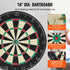 Dartboard and Cabinet Set Official Size Complete Accessory Steel Tip Dart
