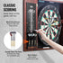 Dartboard and Cabinet Set Official Size Complete Accessory Steel Tip Dart