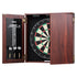 Dartboard and Cabinet Set Official Size Complete Accessory Steel Tip Dart