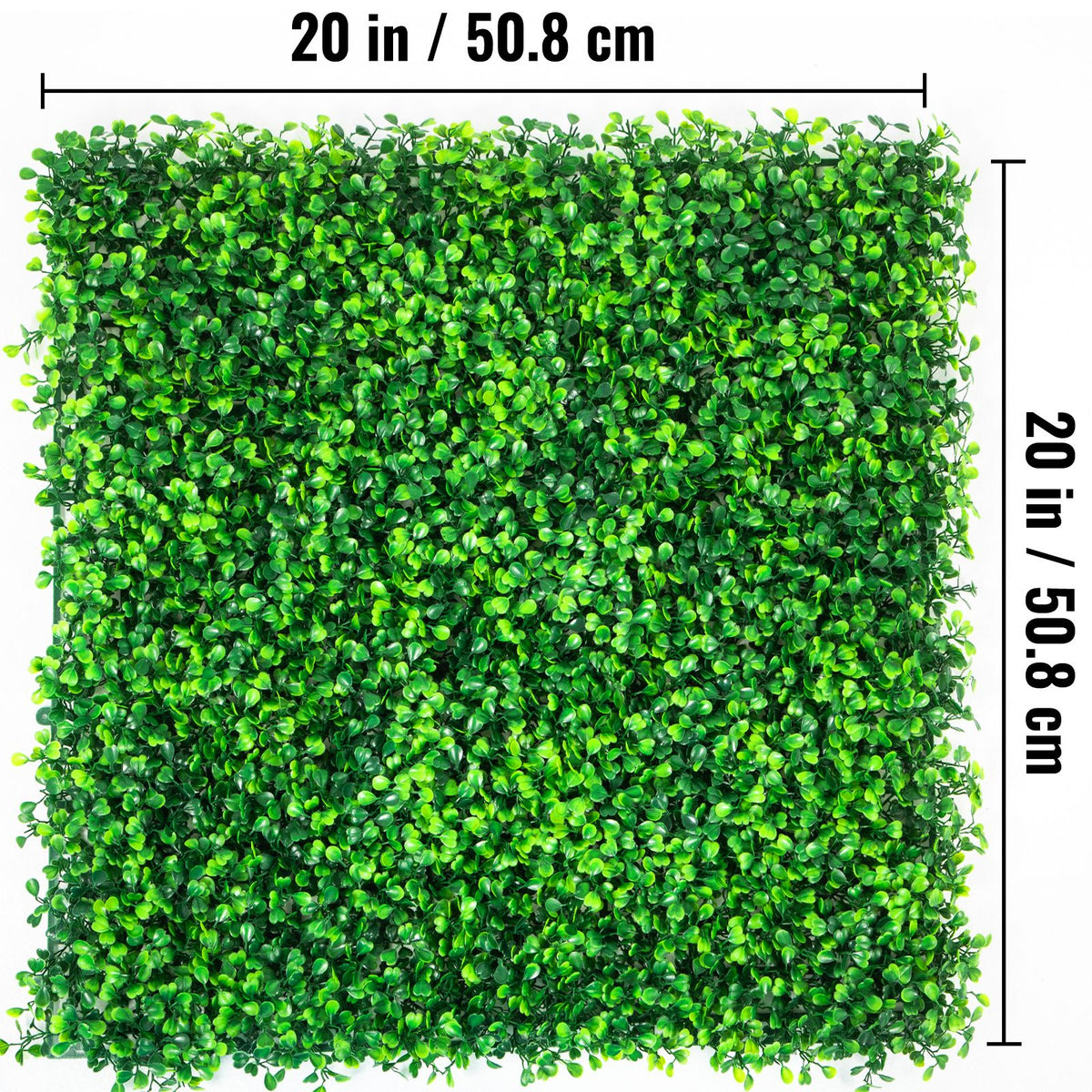 14PCS Artificial Boxwood Hedge Wall Panels 50x50cm Privacy Screen Green