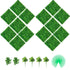 14PCS Artificial Boxwood Hedge Wall Panels 50x50cm Privacy Screen Green