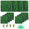 Artificial Boxwood Panel UV 12pcs Boxwood Hedge Wall Panels Artificial Grass Backdrop Wall 20X20" 4cm Green Grass Wall Fake Hedge for Decor Privacy Fence Indoor Outdoor Garden Backyard