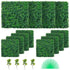 Artificial Boxwood Panel UV 12pcs Boxwood Hedge Wall Panels Artificial Grass Backdrop Wall 20X20" 4cm Green Grass Wall Fake Hedge for Decor Privacy Fence Indoor Outdoor Garden Backyard