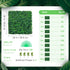 Artificial Boxwood Panel UV 12pcs Boxwood Hedge Wall Panels Artificial Grass Backdrop Wall 20X20" 4cm Green Grass Wall Fake Hedge for Decor Privacy Fence Indoor Outdoor Garden Backyard
