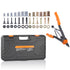 Rivet Nut Tool, 16” Rivnut Tool Kit with 13PCS Metric and SAE Mandrels, 186PCS Rivet Nuts, M3, M4, 10-24, M5, M6, 1/4-20, 8-32, 5/16-18, M8, 3/8-16, M10, M12, 1/2-13, Semi-auto Retraction