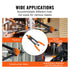 Rivet Nut Tool, 16” Rivnut Tool Kit with 13PCS Metric and SAE Mandrels, 186PCS Rivet Nuts, M3, M4, 10-24, M5, M6, 1/4-20, 8-32, 5/16-18, M8, 3/8-16, M10, M12, 1/2-13, Semi-auto Retraction