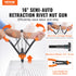 Rivet Nut Tool, 16” Rivnut Tool Kit with 13PCS Metric and SAE Mandrels, 186PCS Rivet Nuts, M3, M4, 10-24, M5, M6, 1/4-20, 8-32, 5/16-18, M8, 3/8-16, M10, M12, 1/2-13, Semi-auto Retraction