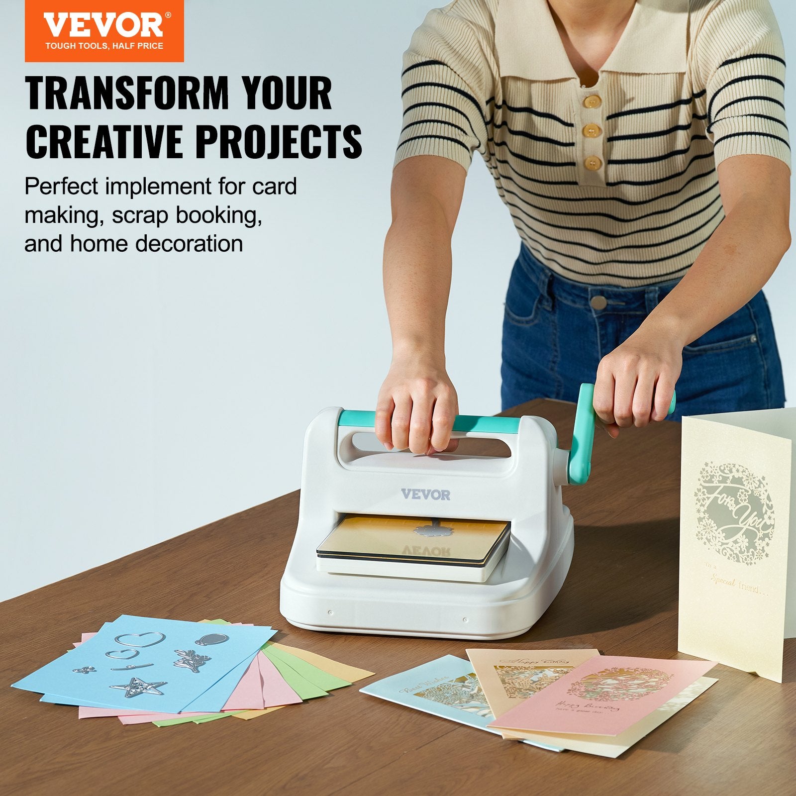 Manual Die Cutting Embossing Machine 6" Opening For Art Craft Scrapbooking