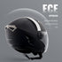 3/4-Face Motorcycle Helmet Motocross Helmet with Bluetooth Communication