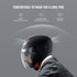 3/4-Face Motorcycle Helmet Motocross Helmet with Bluetooth Communication