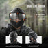 Unmasked Motorcycle Helmet Motocross Helmet with Bluetooth Communication