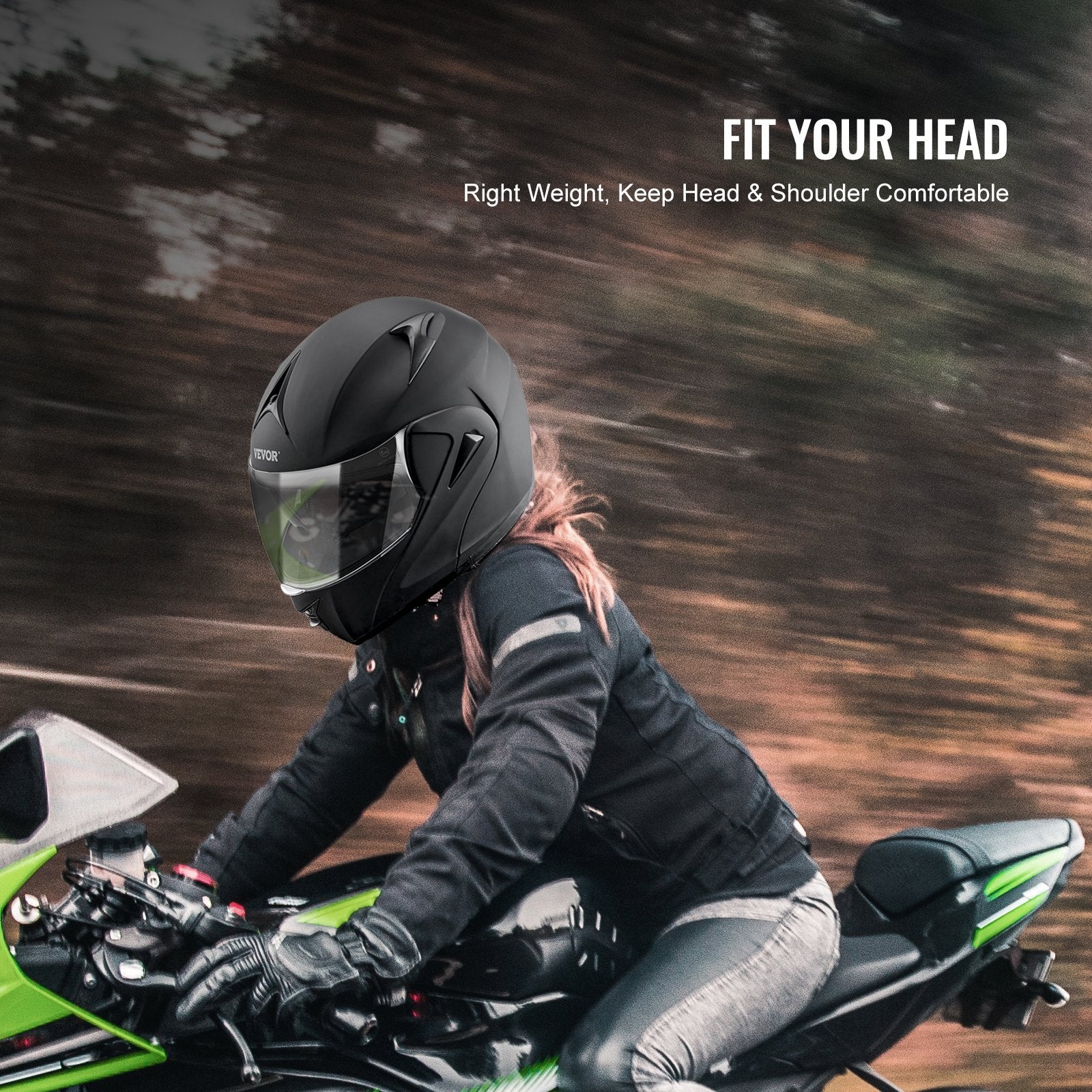 Unmasked Motorcycle Helmet Motocross Helmet with Bluetooth Communication