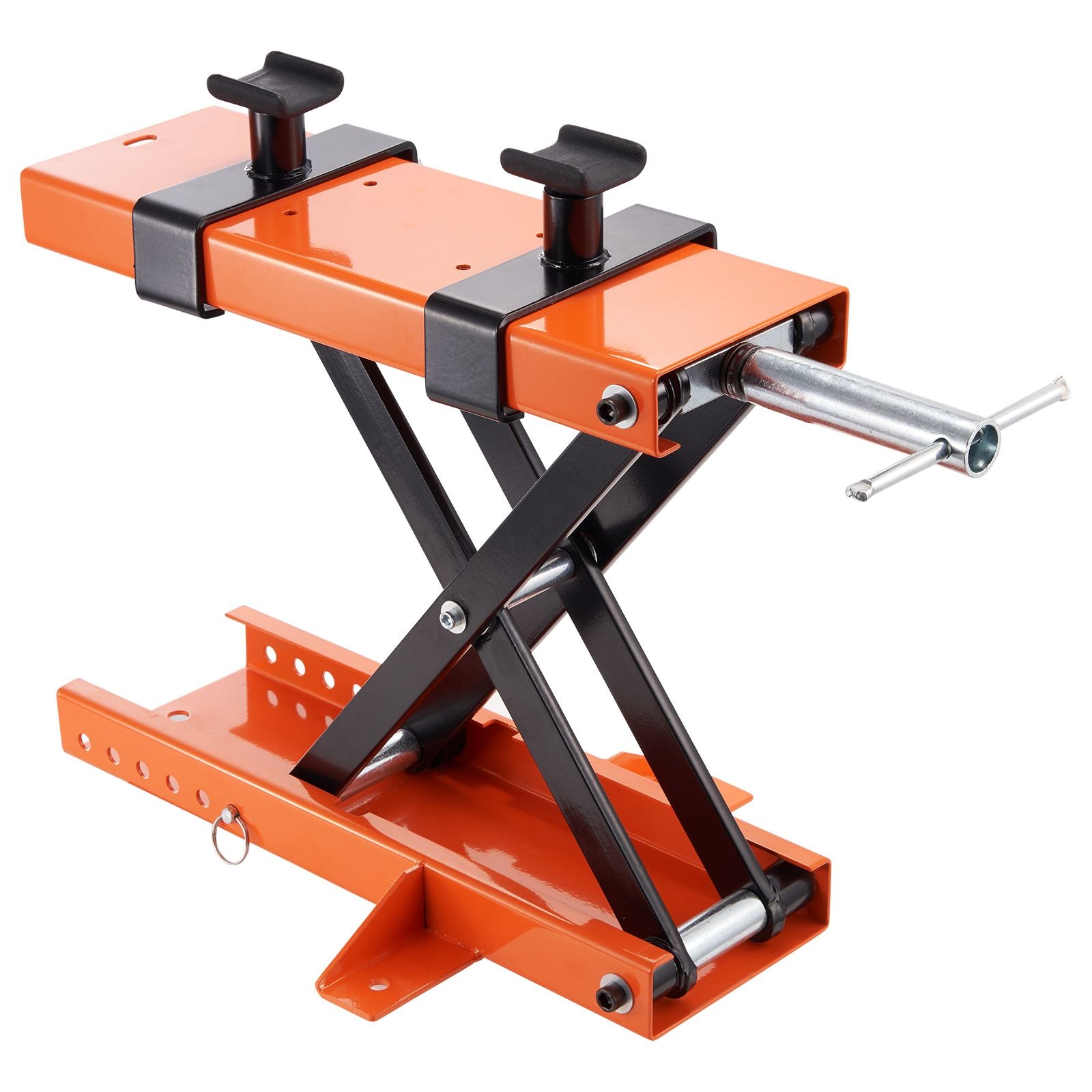 Motorcycle Lift Scissor Jack Stand 1100 Lb with Saddle ATV Lift Dirt Bike