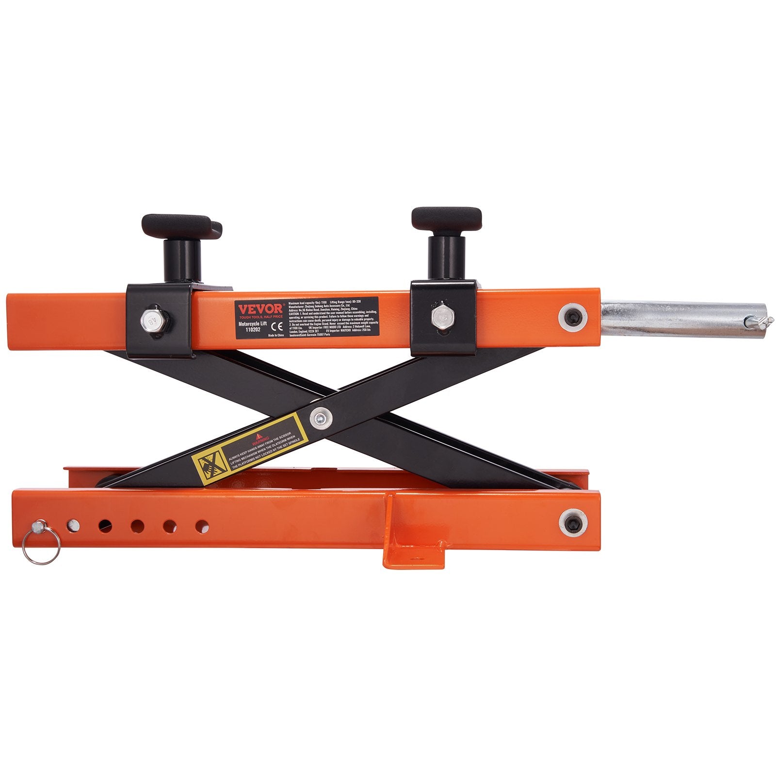 Motorcycle Lift Scissor Jack Stand 1100 Lb with Saddle ATV Lift Dirt Bike