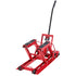 Hydraulic Motorcycle Lift Jack, 680 kg Capacity, ATV Lift Jack Portable Motorcycle Hoist Stand with 4 Wheels, 115-385 mm Height Range, Hydraulic Foot-Operated Hoist Stand for ATVs, Dirt Bikes