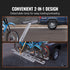 Motorcycle Carrier, 2-Bike 272.15KGS Aluminum Motorcycle Carrier Hitch Mount, Loading Ramp, Scooter Dirt Bike Trailer Hauler, Ratchet Straps and Stabilizer, for Car, Truck with 2" Hitch Receiver