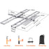 Motorcycle Carrier, 2-Bike 272.15KGS Aluminum Motorcycle Carrier Hitch Mount, Loading Ramp, Scooter Dirt Bike Trailer Hauler, Ratchet Straps and Stabilizer, for Car, Truck with 2" Hitch Receiver