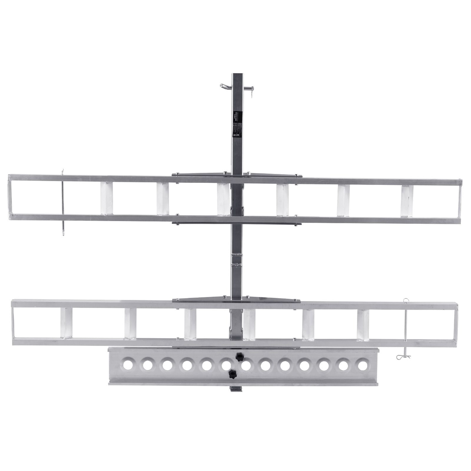Motorcycle Carrier, 2-Bike 272.15KGS Aluminum Motorcycle Carrier Hitch Mount, Loading Ramp, Scooter Dirt Bike Trailer Hauler, Ratchet Straps and Stabilizer, for Car, Truck with 2