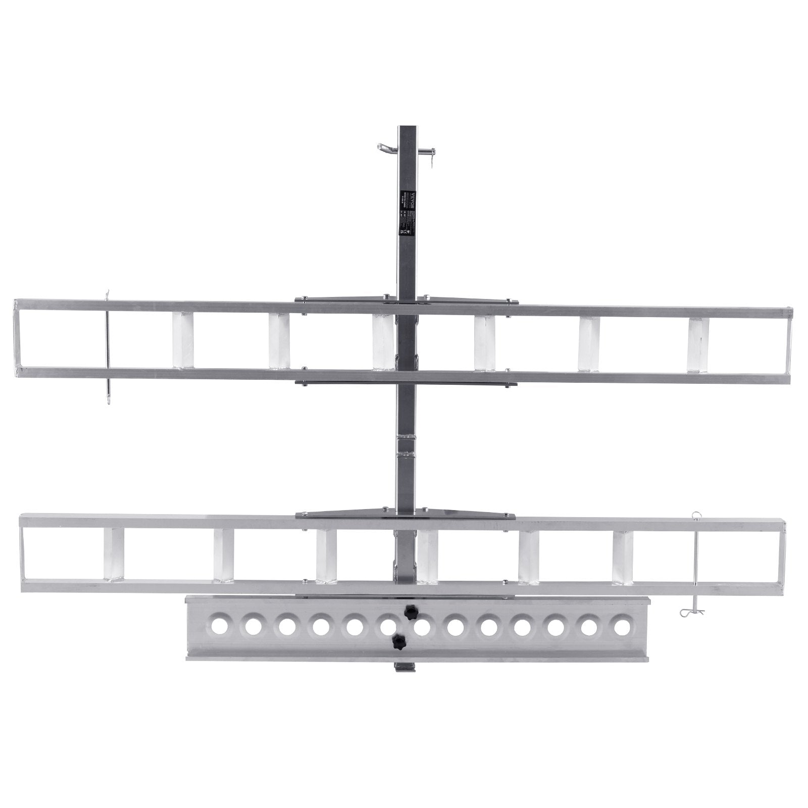 Motorcycle Carrier, 2-Bike 272.15KGS Aluminum Motorcycle Carrier Hitch Mount, Loading Ramp, Scooter Dirt Bike Trailer Hauler, Ratchet Straps and Stabilizer, for Car, Truck with 2