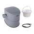 Portable Camping Toilet 5L Porta Potty with Bucket Phone & Paper Holder