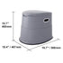 Portable Camping Toilet 5L Porta Potty with Bucket Phone & Paper Holder