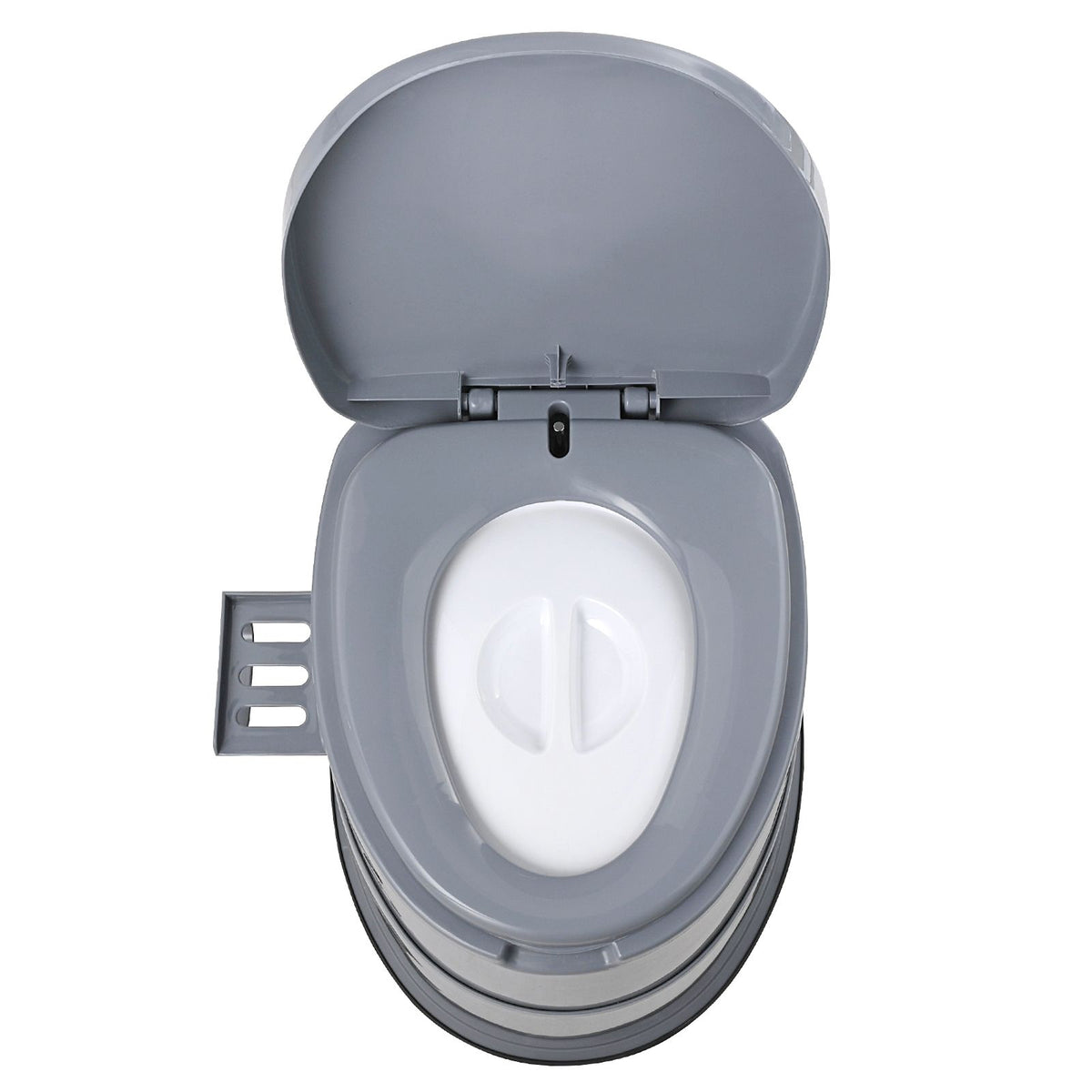Portable Camping Toilet 5L Porta Potty with Bucket Phone & Paper Holder