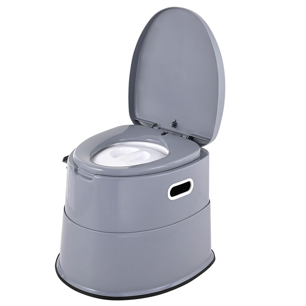 Portable Camping Toilet 5L Porta Potty with Bucket Phone & Paper Holder