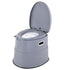 Portable Camping Toilet 5L Porta Potty with Bucket Phone & Paper Holder