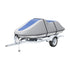 VEVOR Jet Ski Cover 320-342 cm Trailerable Waterproof PWC Cover, Heavy-duty 600D Marine Grade PU Oxford Fabric, UV Resistant Seadoo Cover with Buckle Straps, Personal Watercraft Covers, Grey+Blue