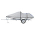 VEVOR Jet Ski Cover 320-342 cm Trailerable Waterproof PWC Cover, Heavy-duty 600D Marine Grade PU Oxford Fabric, UV Resistant Seadoo Cover with Buckle Straps, Personal Watercraft Covers, Grey+Blue