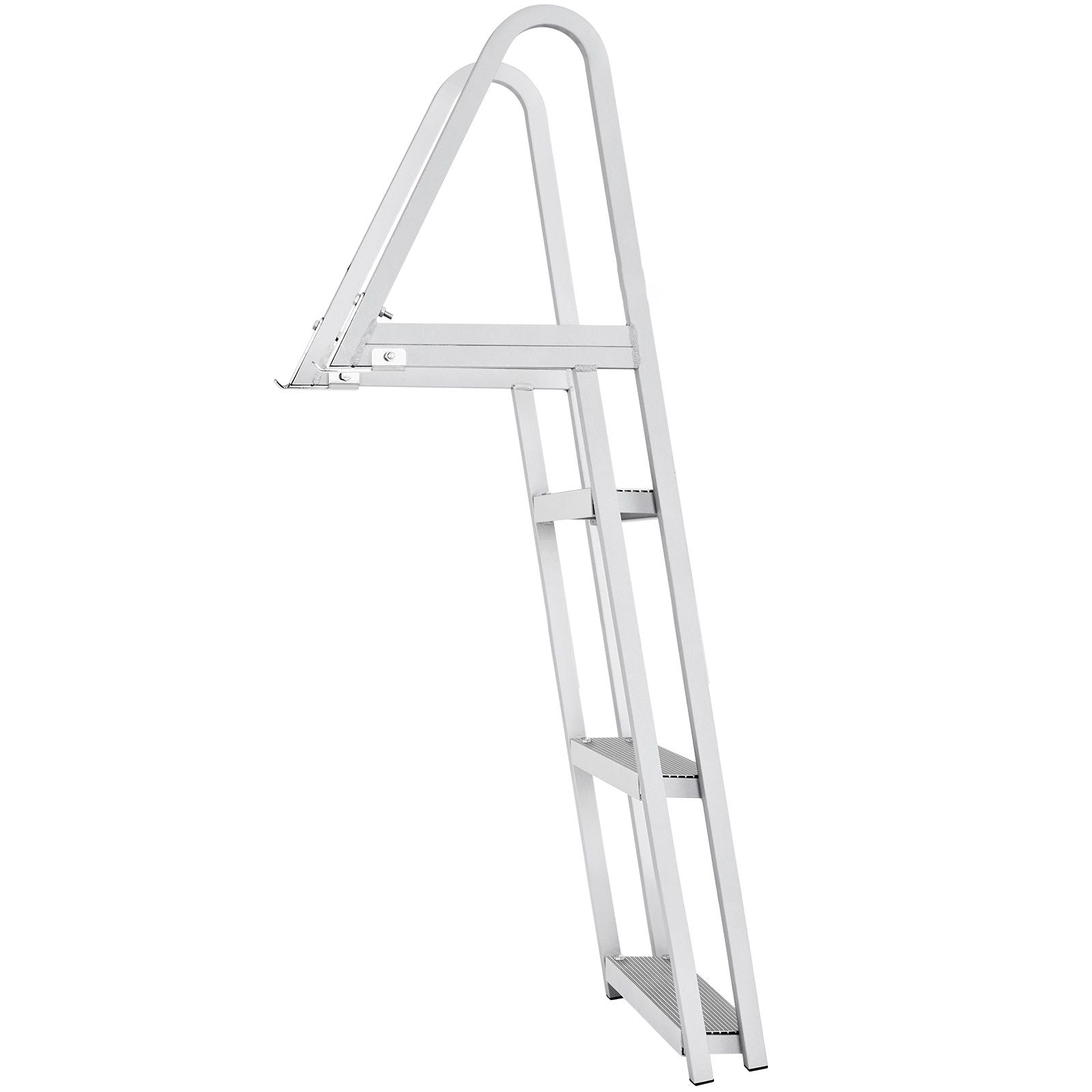 3 Step Aluminum Dock Ladder 350lbs Capacity Removable Pontoon Boat Ladder