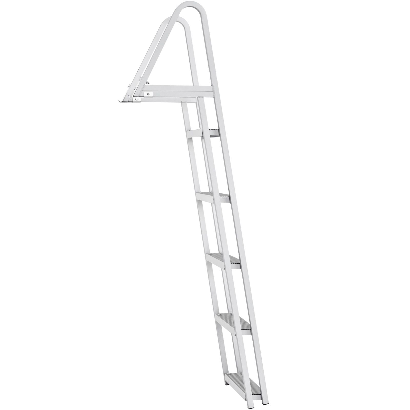 Removable 5 Step Dock Ladder Aluminum Boat Pool Ladder 350lbs Marine