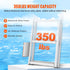 Removable 5 Step Dock Ladder Aluminum Boat Pool Ladder 350lbs Marine