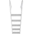 Removable 5 Step Dock Ladder Aluminum Boat Pool Ladder 350lbs Marine