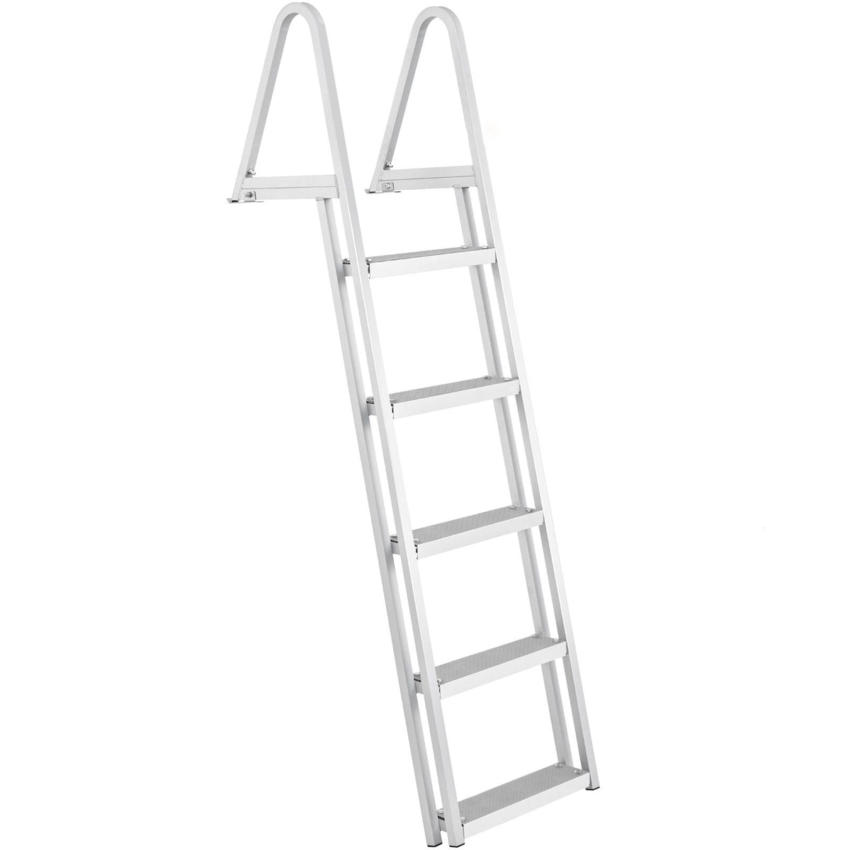 Removable 5 Step Dock Ladder Aluminum Boat Pool Ladder 350lbs Marine