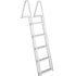 Removable 5 Step Dock Ladder Aluminum Boat Pool Ladder 350lbs Marine