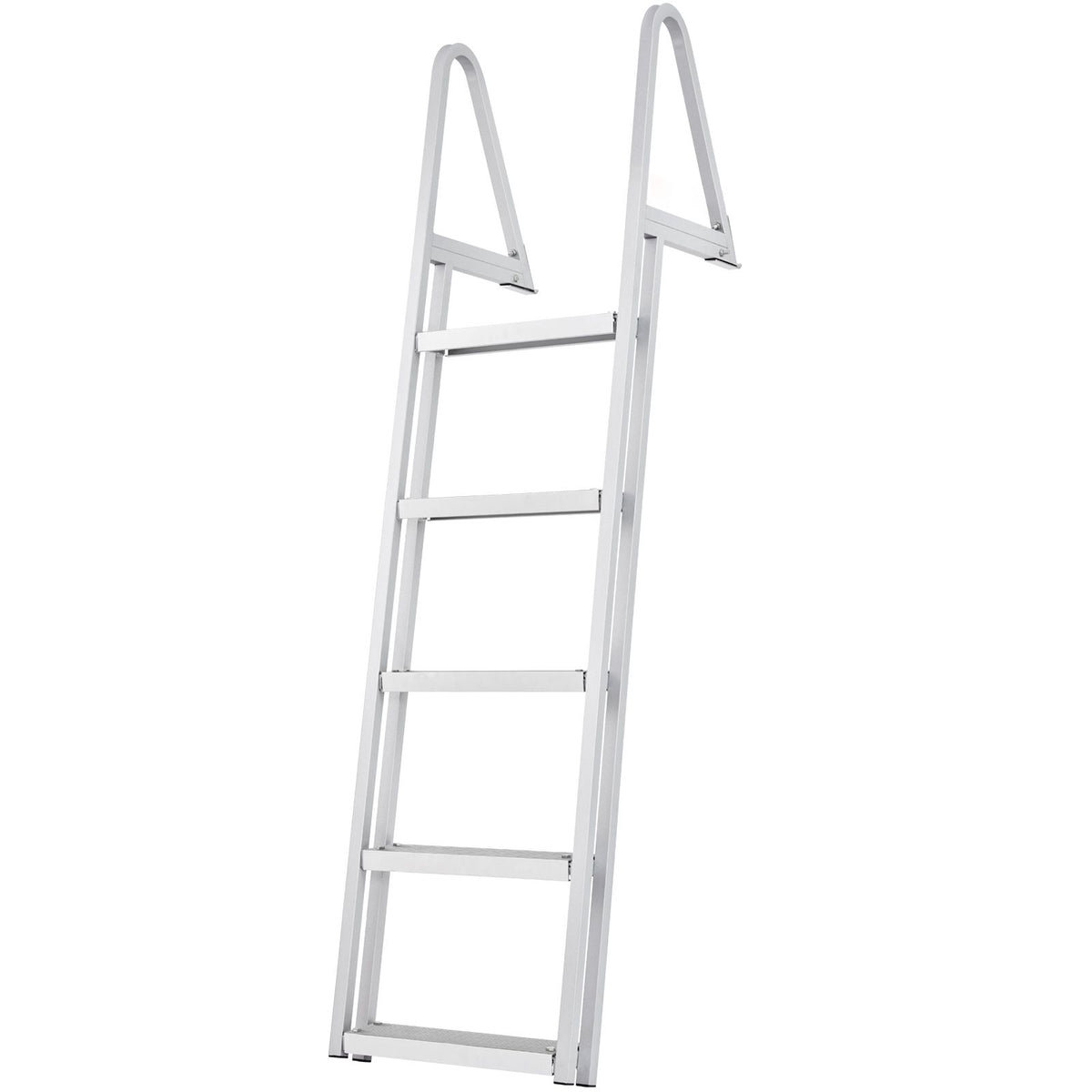 Removable 5 Step Dock Ladder Aluminum Boat Pool Ladder 350lbs Marine