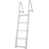 Removable 5 Step Dock Ladder Aluminum Boat Pool Ladder 350lbs Marine