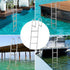 4 Step Aluminum Dock Ladder 500lbs Pontoon Boat Ladder Removable Marine