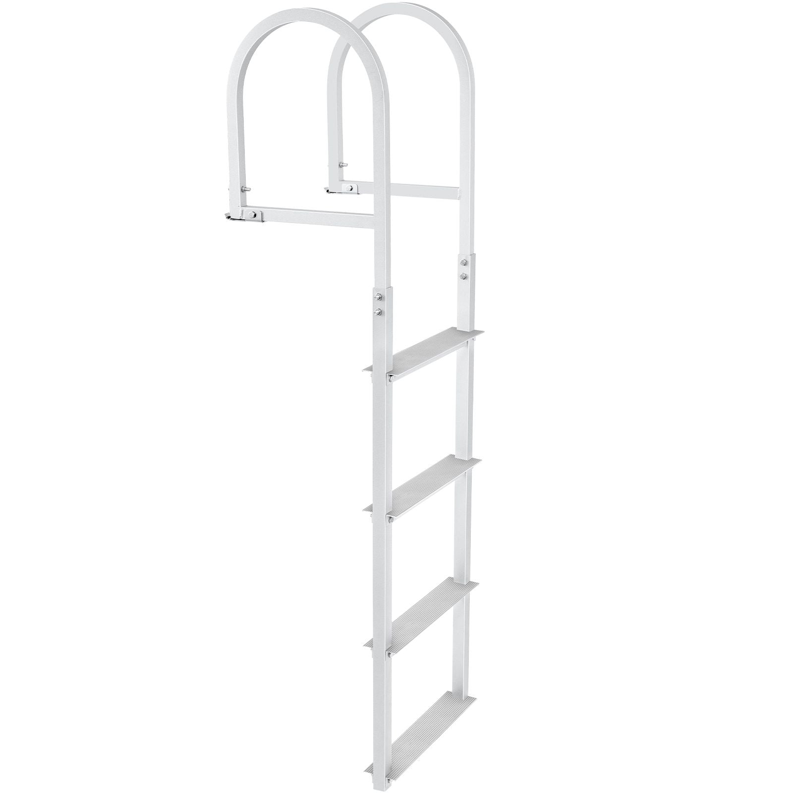 4 Step Aluminum Dock Ladder 500lbs Pontoon Boat Ladder Removable Marine