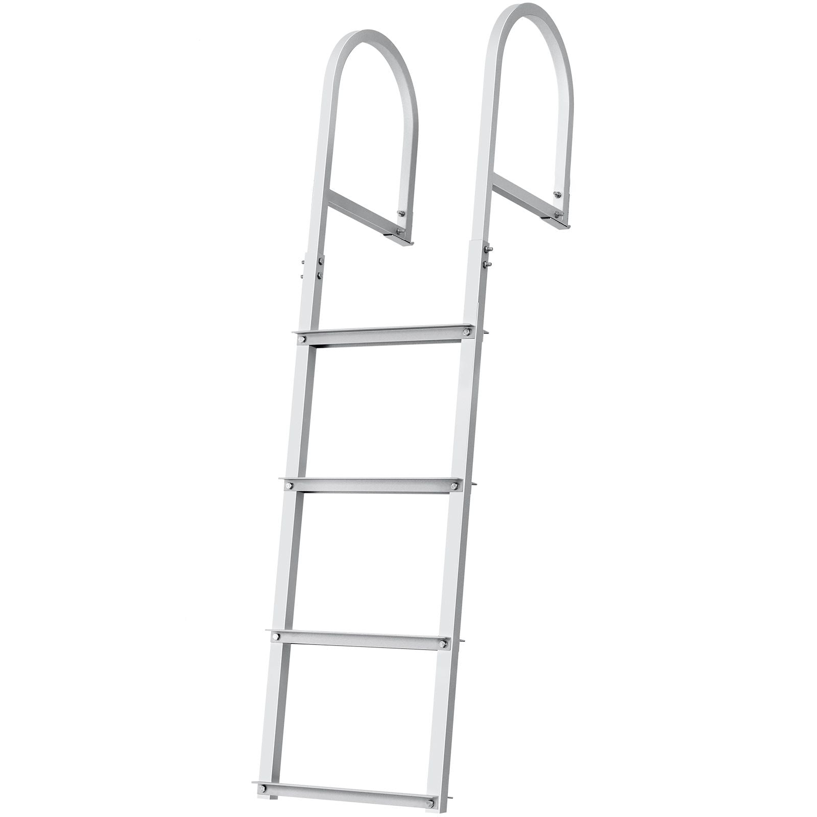 4 Step Aluminum Dock Ladder 500lbs Pontoon Boat Ladder Removable Marine