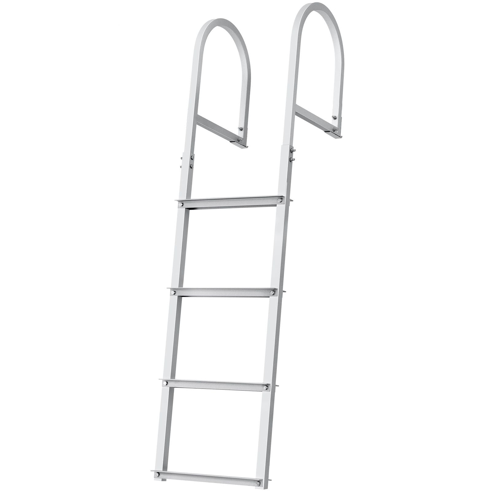 4 Step Aluminum Dock Ladder 500lbs Pontoon Boat Ladder Removable Marine