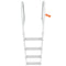 Dock Ladder, Removable 4 Steps, 500 lbs Load Capacity, Aluminum Alloy Pontoon Boat Ladder with 3.1'' Wide Step & Nonslip Rubber Mat, Easy to Install for Ship/Lake/Pool/Marine Boarding